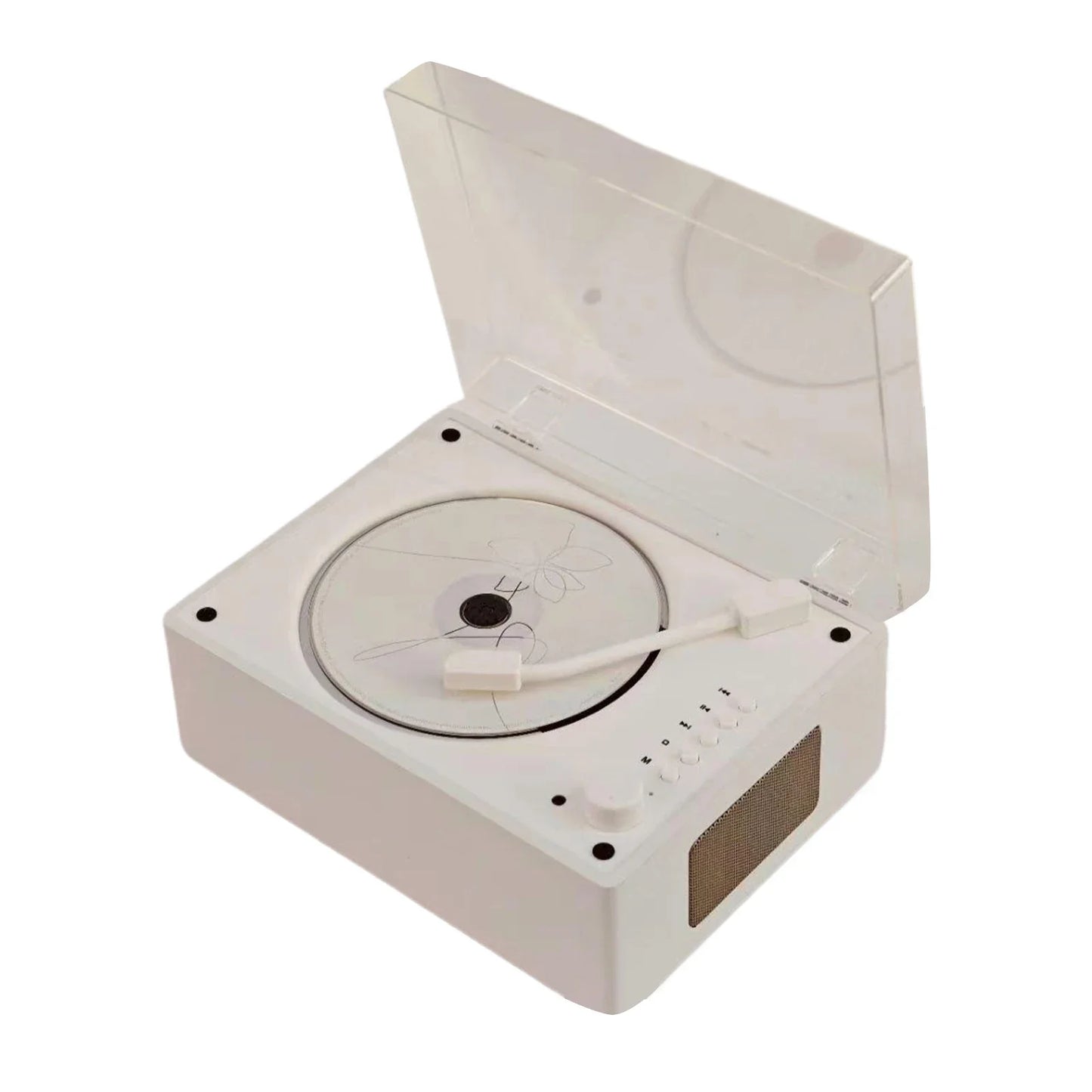 Retro CD-speler Bluetooth 5.1 Draagbaar Hout USB AUX Woonkamer Slaapkamer Muziekspeler Oplaadbaar Afstandsbediening Vintage