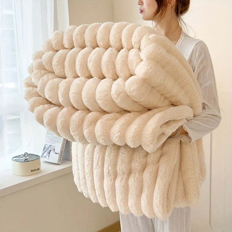 Sansoti Flanellen Dekbedovertrek 240x220 cm | Zacht Fleece & Dubbelzijdig | Luxe Hotelcomfort