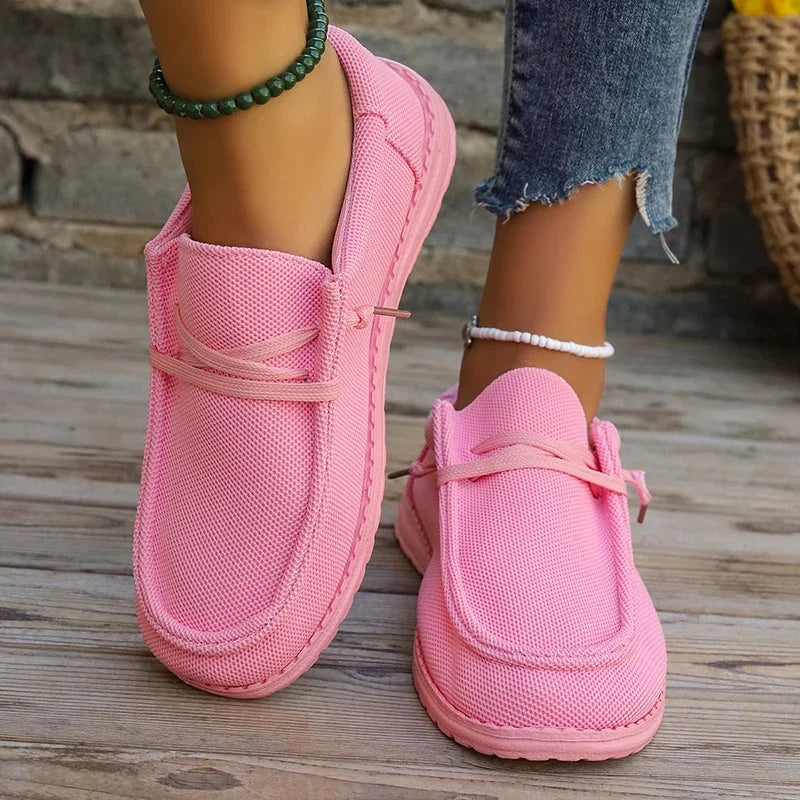 Platform Sneakers Ademend met Hoge Hak Comfortabel