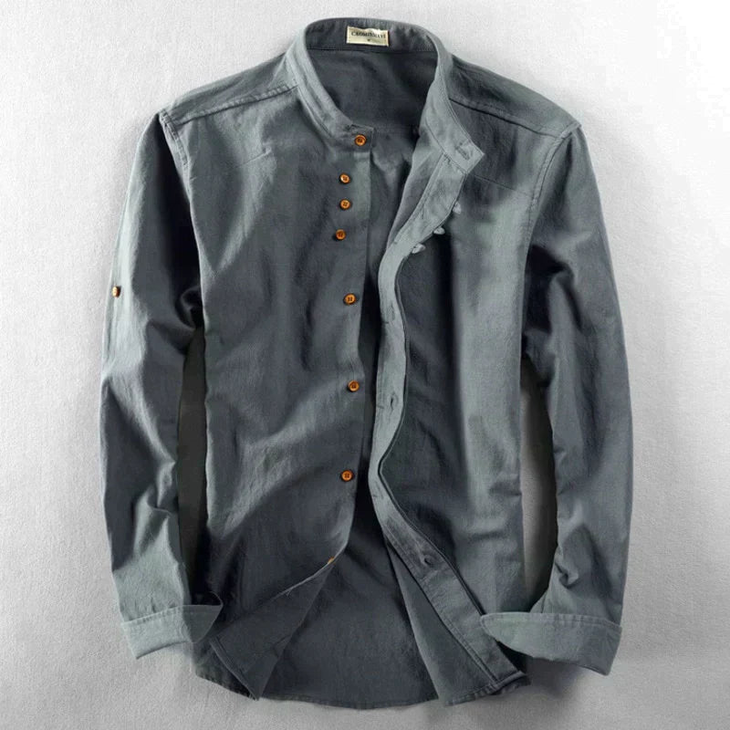 Heren Shirt Katana Stijl van Katoen en Polyester