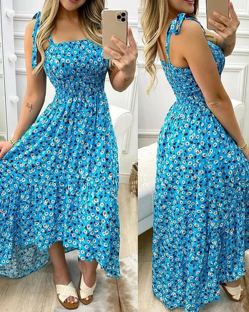 Elegante Zomerdjurk Met Korte Mouwen