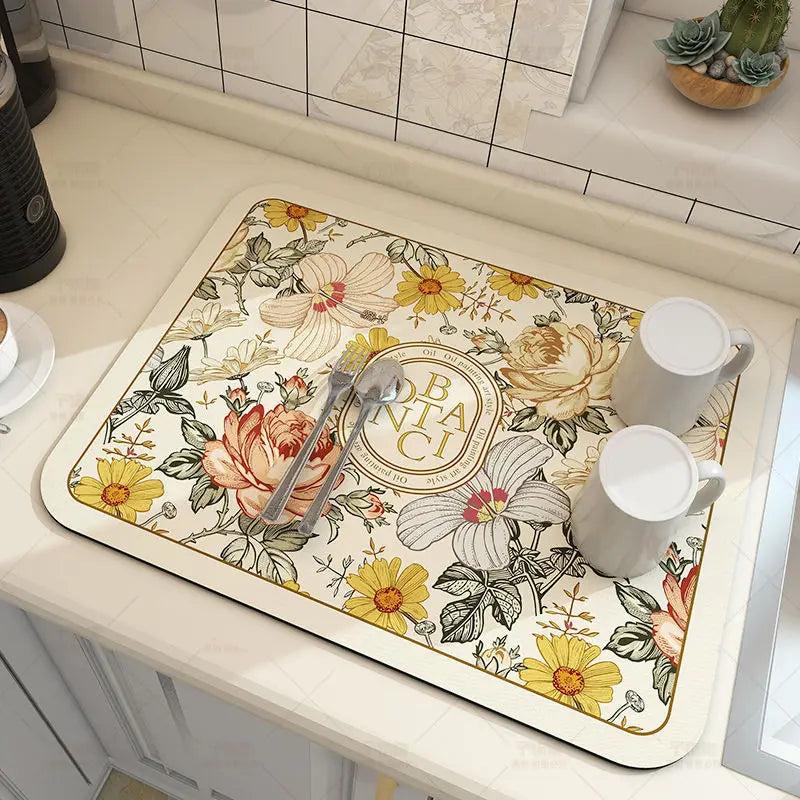 Keukenmat Absorberend Antislip Microvezel 50x60cm Wasbaar Droogmat