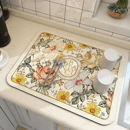 Keukenmat Absorberend Antislip Microvezel 50x60cm Wasbaar Droogmat