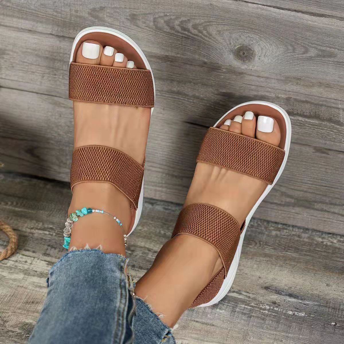 Comfortabele dames sandalen met orthopedische zool voor zomer