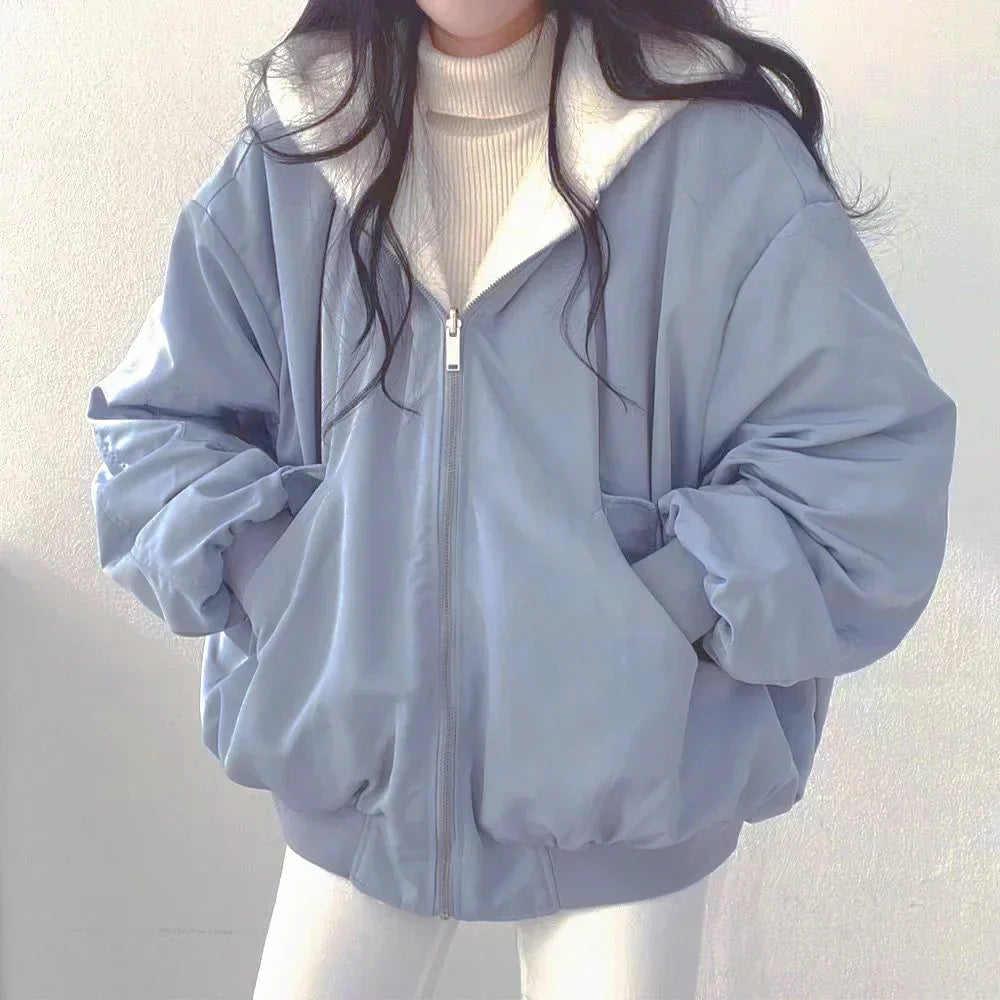 Dames Winterjas Oversized Zwart met Capuchon - StudioMarella