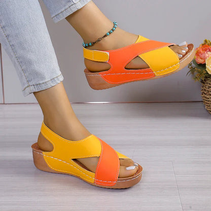 Zomer Sandalen met Elegante Hak en Zachte Banden