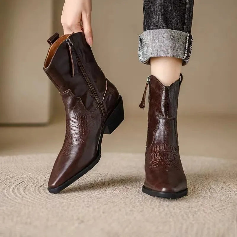 Dameslaarzen met Lage Hak Elegant Model