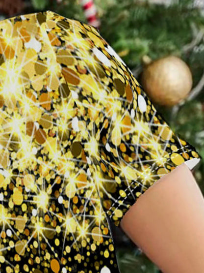 Glitter T-Shirt Met Pailletten Kort Model
