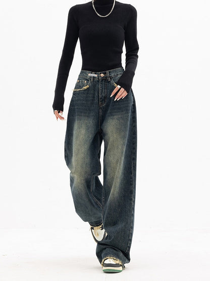 Dames Baggy Jeans Vintage Streetwear Y2K Stijl