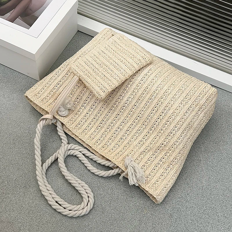 Elegante Rieten Handtas voor Elke Gelegenheid