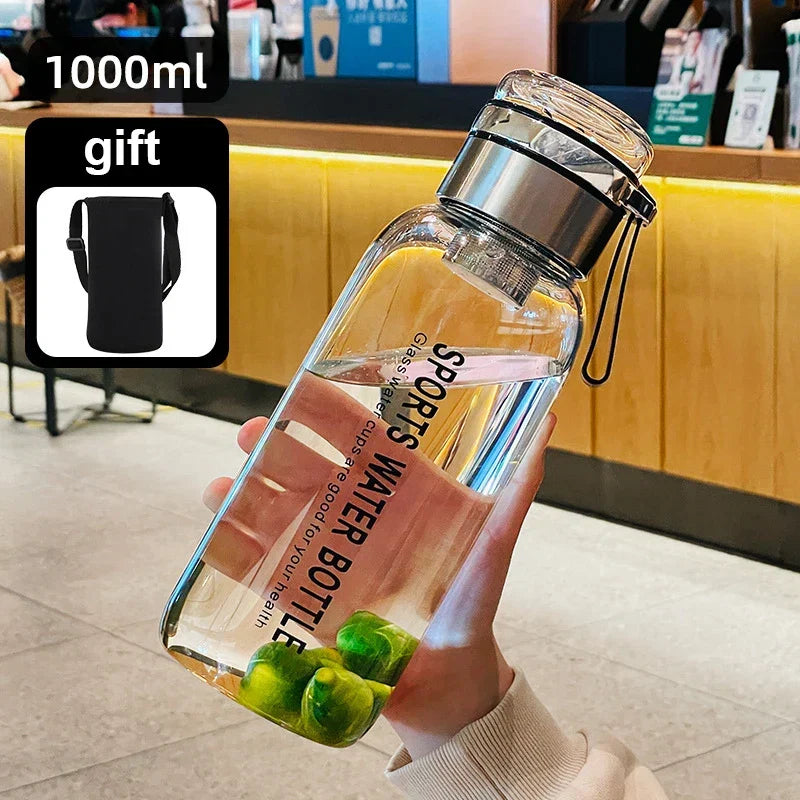 Grote Waterkan 2 Liter Transparant – Praktische Drinkfles voor Melk, Sap & Water