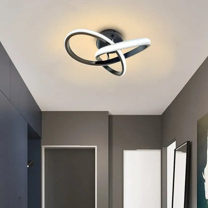 LED Plafondlamp met Dubbele Ringen Modern Design Hal Gang Kantoor Balkon Verlichting Creatief