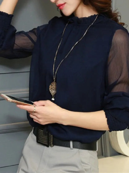 Zomer Blouse Vrouwelijk Chic Lichte Katoen
