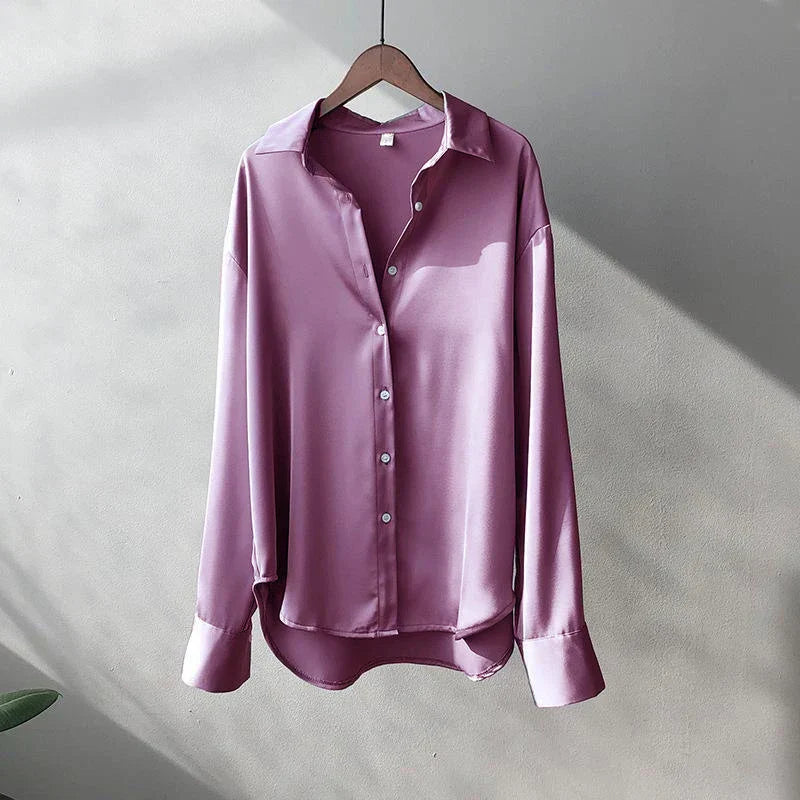 Koreaans Shirt Lange Mouwen Casual Stijl
