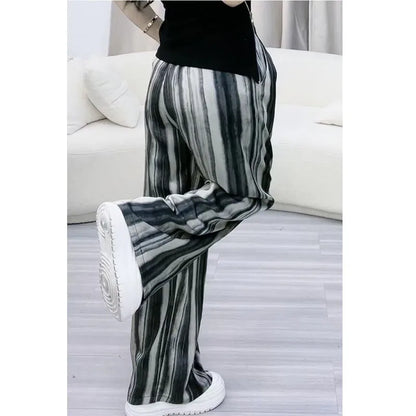 Zomerse Broek Elegante Lange Eclat Stijl