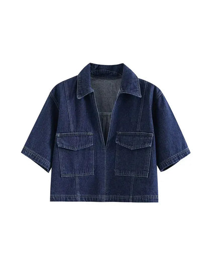 Dames Jeansset - Korte Broek en Minirok