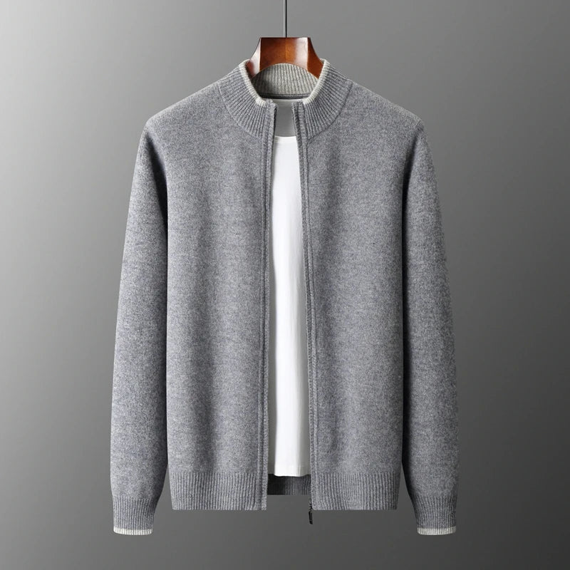 Elegante Herenjas Aurelio Stijlvol Zwarte Jas