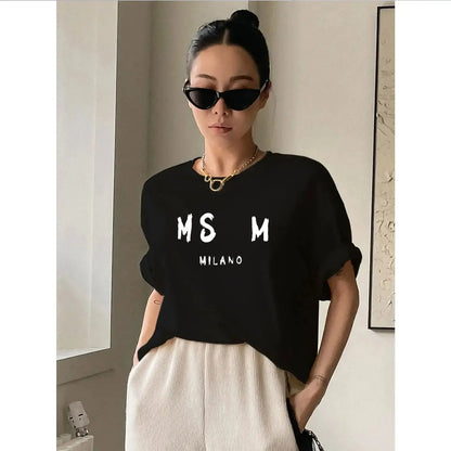 Elegante T-shirt voor Vrouw Met Strik Detail