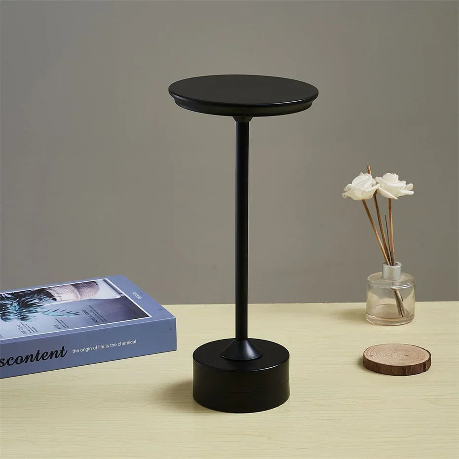 Draagbare Tafellamp Oplaadbaar met Touch Bediening en Drie Lichtstanden Metaal