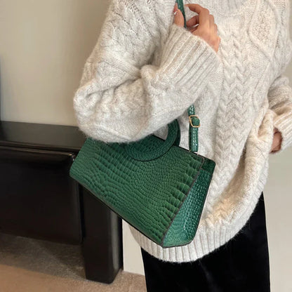 Luxe Handtas van Krokodillenleer Stijlvol en Elegант