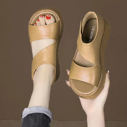 Orthopedische Sandalen Leder Comfortabel Steunzool - StudioMarella
