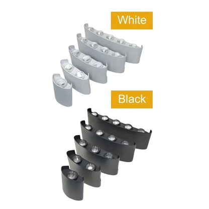 Minimalistische LED-wandlamp voor binnen of buiten - Aluminium - Zwart of Wit - 2W tot 10W