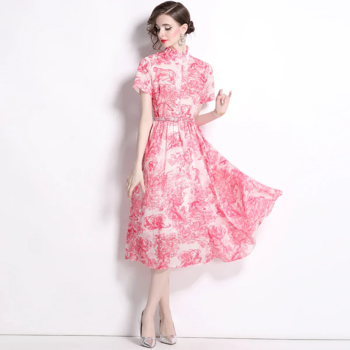 Zomerjurk Retro Vrouwen Jurk Mode