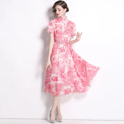 Zomerjurk Retro Vrouwen Jurk Mode