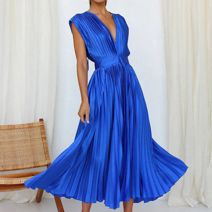 Mouwloze Dames Jurk Elegante Zomerjurk