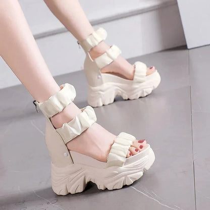 Rode Sandalen Zomer Collectie Comfortabele Slippers - StudioMarella