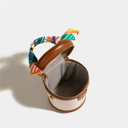 Schoudertas Bucket Trendy Compact Leer