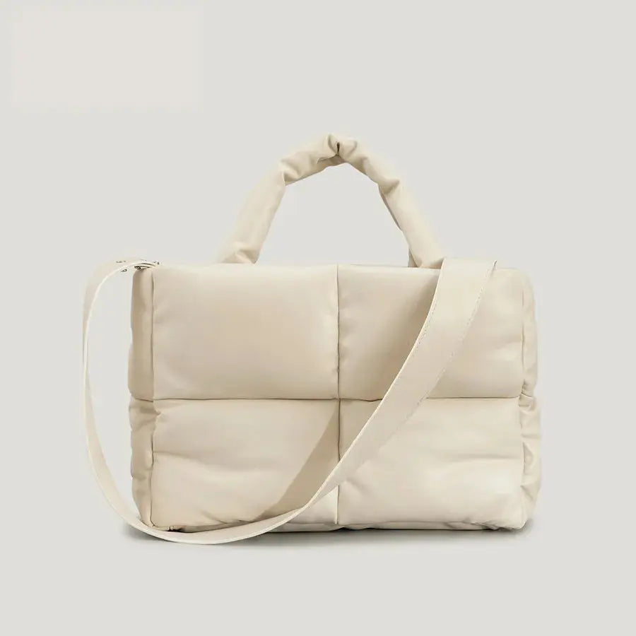 Gevoerde Puffer Schoudertas Trendy Dames Tas