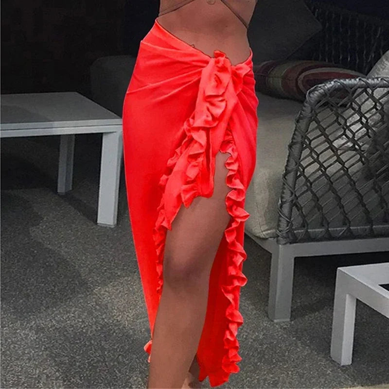 Zwemkleding Bikini Beach Cover Up Chiffon Badjurk