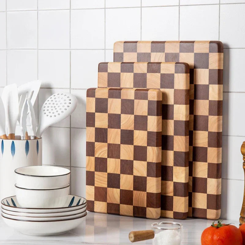 Snijplank acaciahout 30-41cm antislip keuken snijplank houten hakblok serveerplank duurzaam
