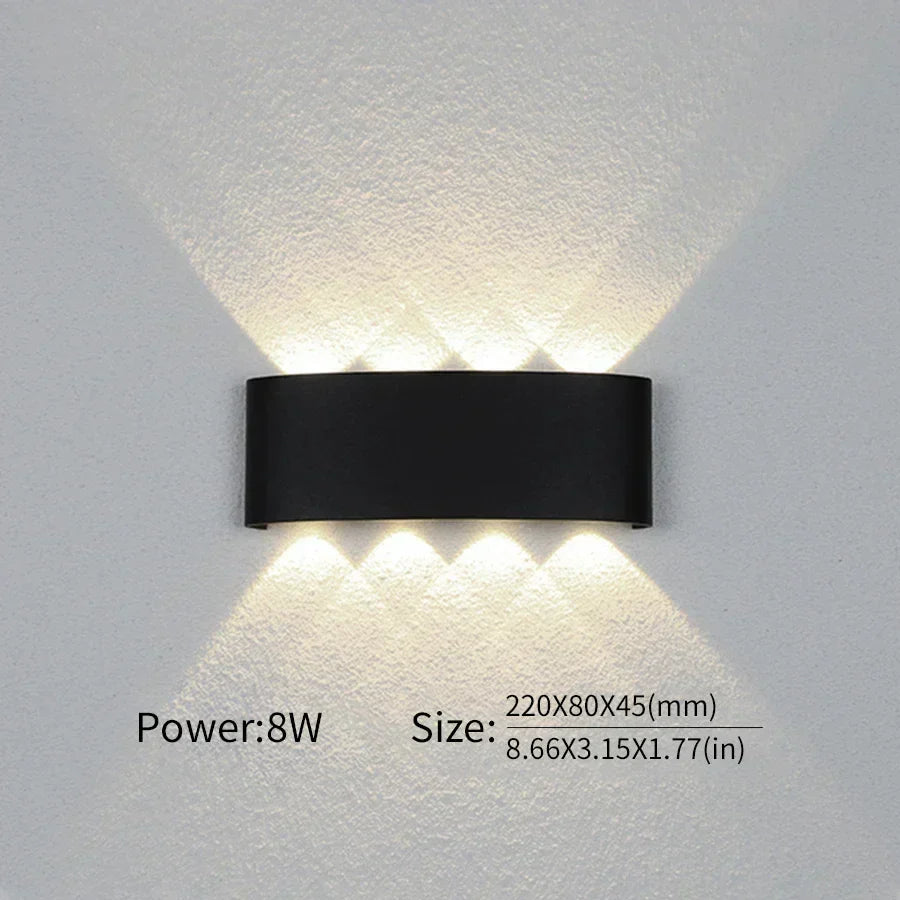Minimalistische LED-wandlamp voor binnen of buiten - Aluminium - Zwart of Wit - 2W tot 10W