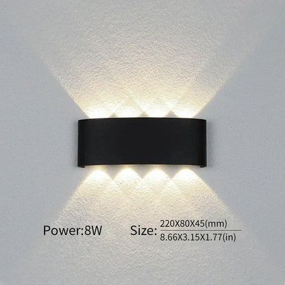 Minimalistische LED-wandlamp voor binnen of buiten - Aluminium - Zwart of Wit - 2W tot 10W