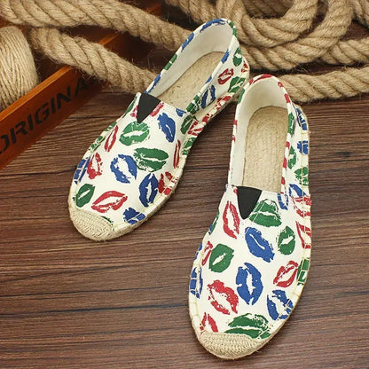 Heren Slip-On Schoenen met Graffiti Print