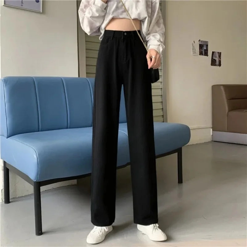 Slanke Jeans voor Dames Straight Fit Denim