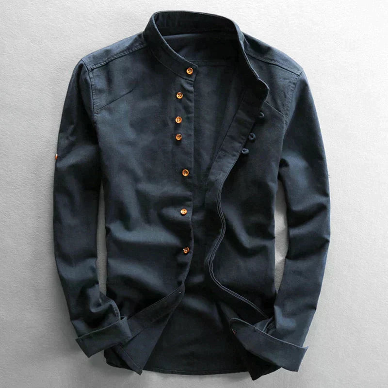 Heren Shirt Katana Stijl van Katoen en Polyester