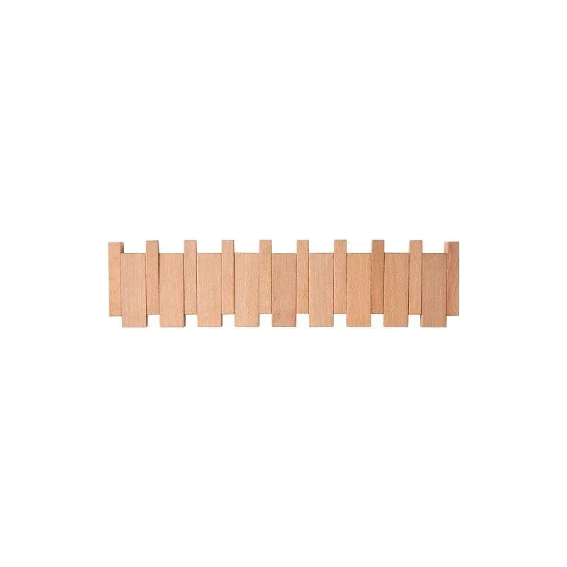 Magnetische Wandkapstok Beuken & Walnoot – Inklapbare Haken Duurzaam FSC-Hout Smal Design Hal Entree Slaapkamer Scandinavisch
