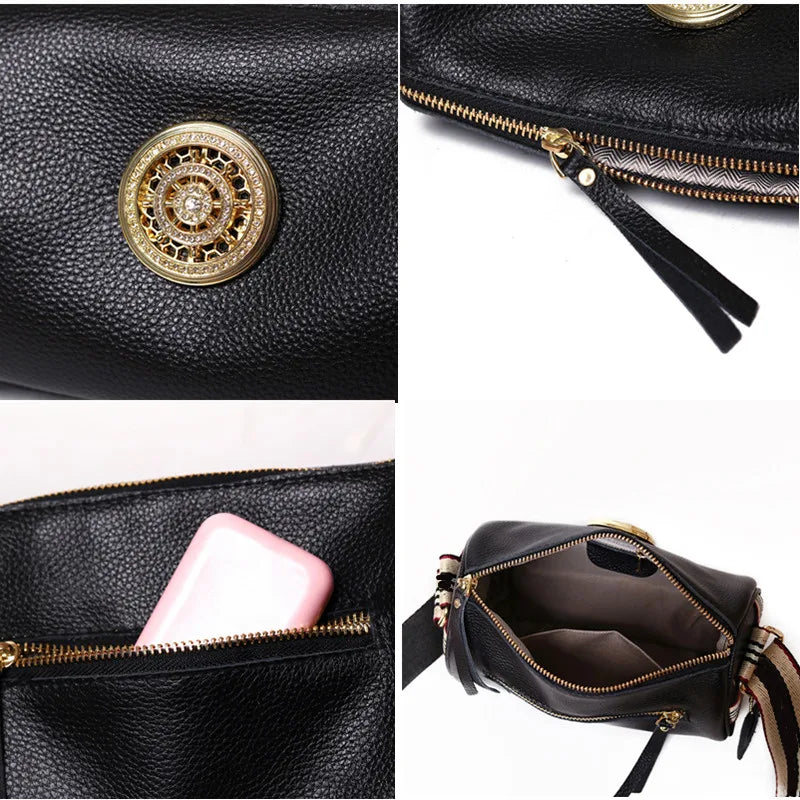 Luxe Lederen Draai Tas voor Dames