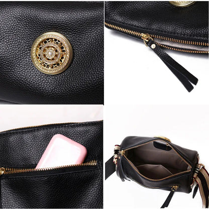 Luxe Lederen Draai Tas voor Dames
