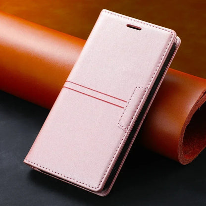 Leren Wallet-Hoesje voor Google Pixel met Magnetische Sluiting en Kaarthouder