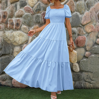 Lila Maxi Jurk met Lange Mouwen voor Vrouwen