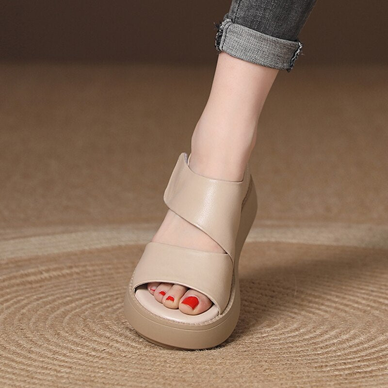 Orthopedische Sandalen Leder Comfortabel Steunzool