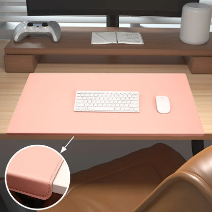 Ergonomische Bureaumat met Polssteun 60-90cm – Antislip Kunstleren Deskpad voor Gaming & Thuiswerken