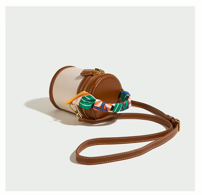 Schoudertas Bucket Trendy Compact Leer