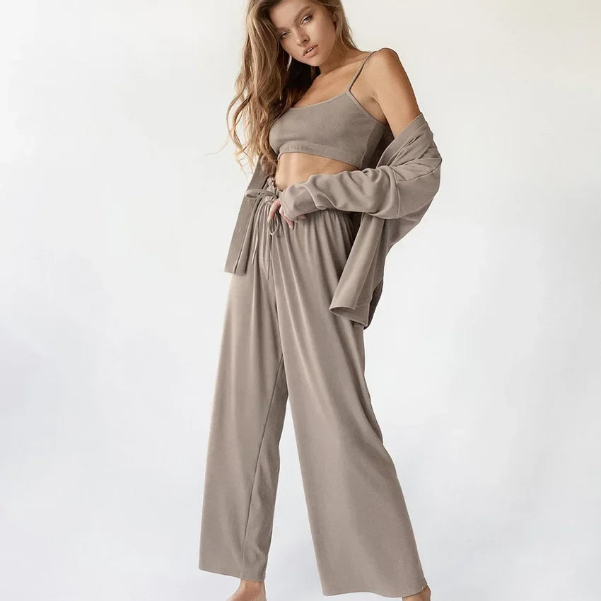 Lounge Set 3-Delig Zacht Comfortabele Kleding