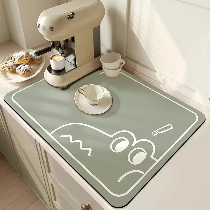 Keukenmat Absorberend Antislip Microvezel 50x60cm Wasbaar Droogmat
