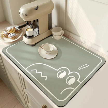Keukenmat Absorberend Antislip Microvezel 50x60cm Wasbaar Droogmat